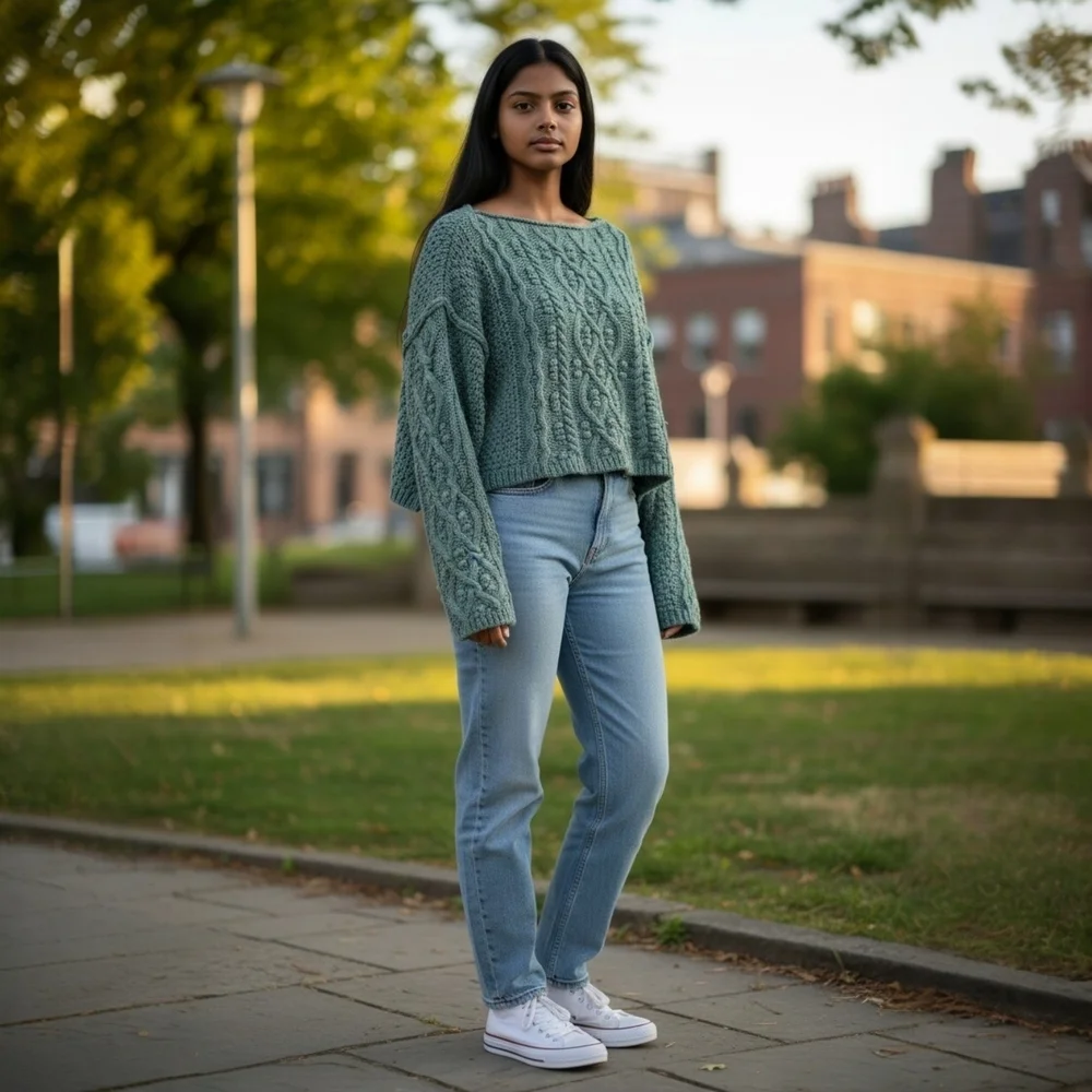 Free People Cropped Sweater